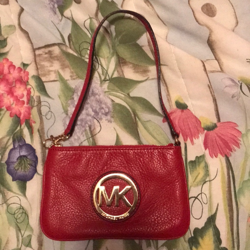 Michael Kors Leather Wristlet